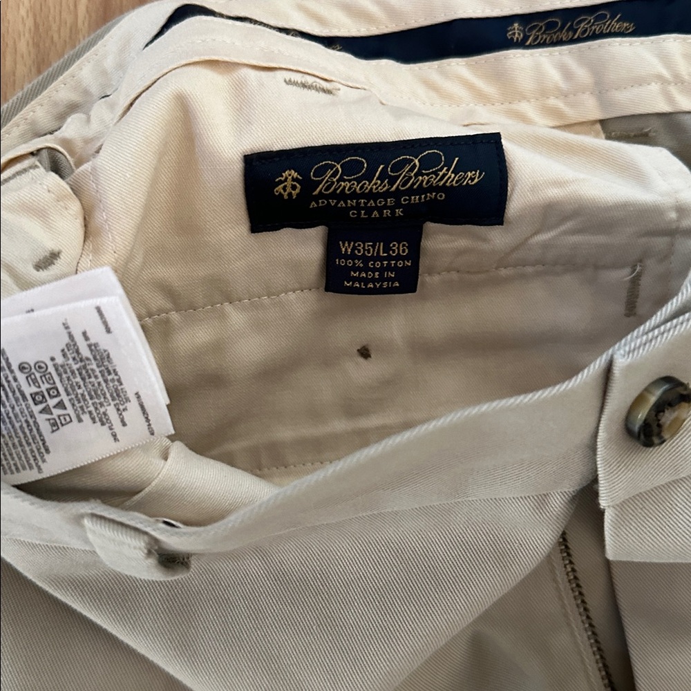 Brooks Brothers Light Tan Chino Trousers